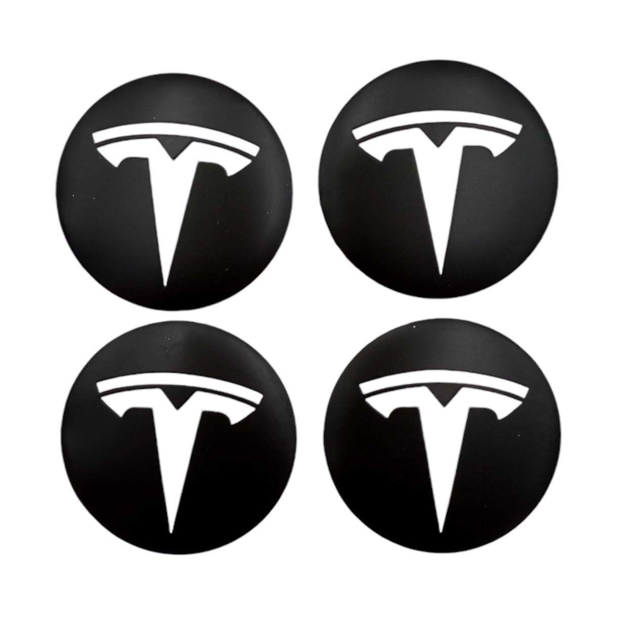 TESLA%20MAT%20SİYAH%20BEYAZ%20JANT%20KAPAĞI%20LOGO%20ETİKET%20SETİ