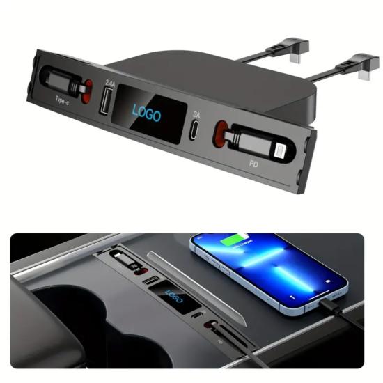 TESLA MODEL Y ORTA KONSOL USB HUB TYPE-C - iPHONE